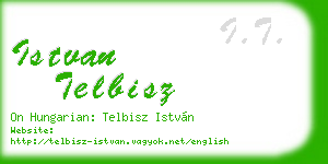 istvan telbisz business card